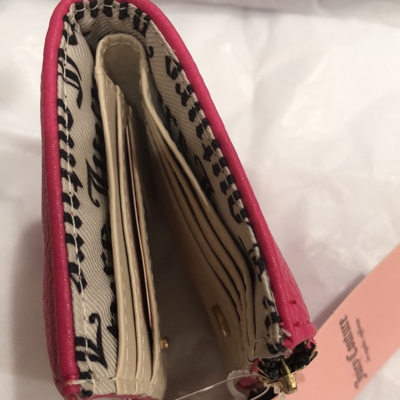 Juicy Couture pink flash breaking the rules bifold wallet with pullout card case - Picture 6 of 14